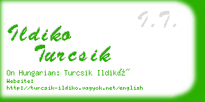 ildiko turcsik business card